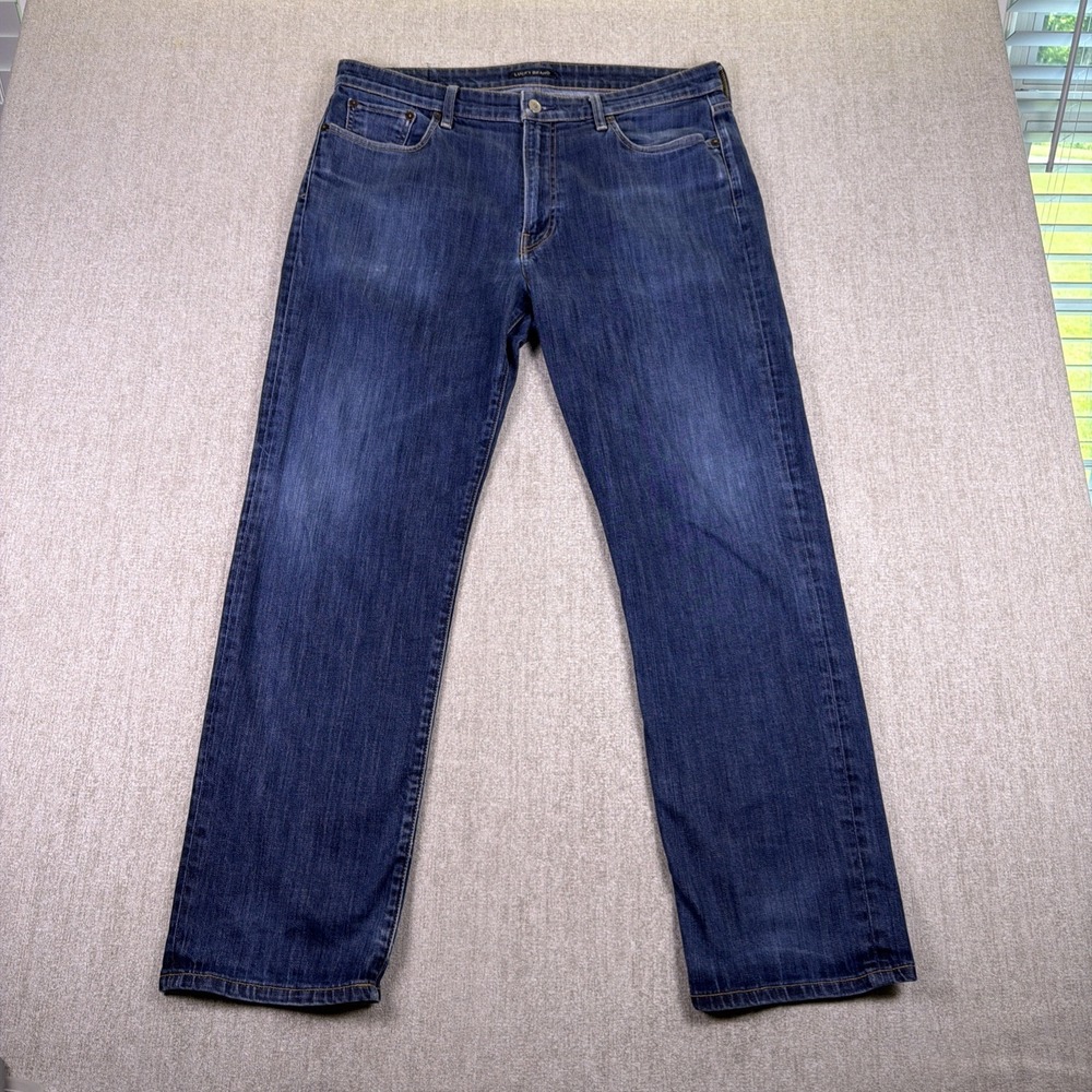 Lucky Brand Jean Men 36X30 Vintage Straight 363 Loose Fit Faded Distressed